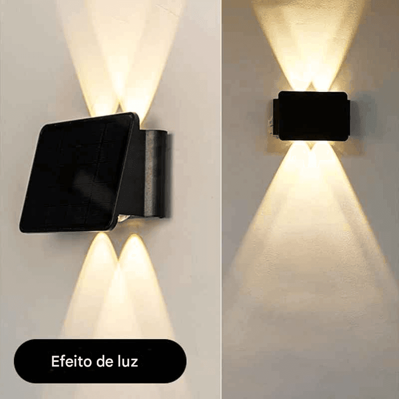 Luminária externa brilhante