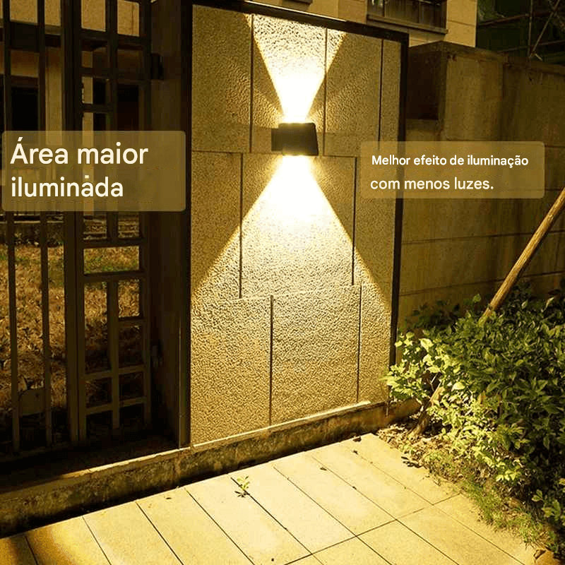 Luminária externa brilhante