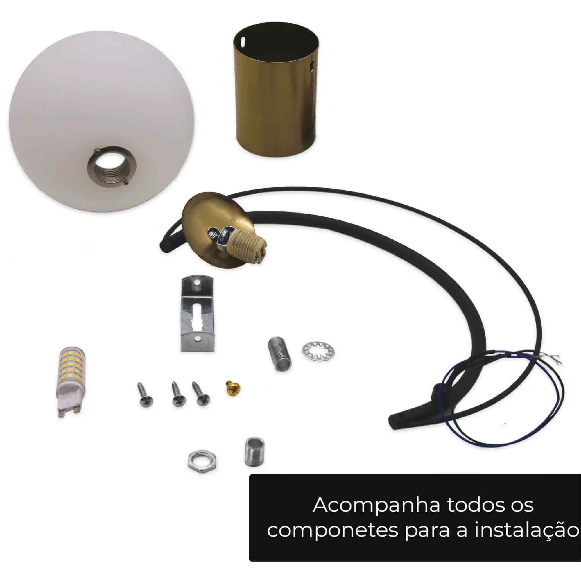 Cristal Lua Minguante Led