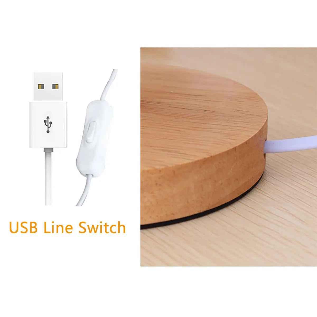 Abajur USB de cabeceira Luzes noturnas