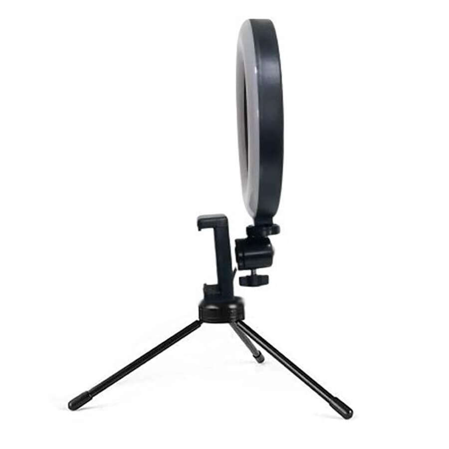 Luz Ring Light 16cm Tripé De Mesa Com Suporte Celular Gravar Vídeo