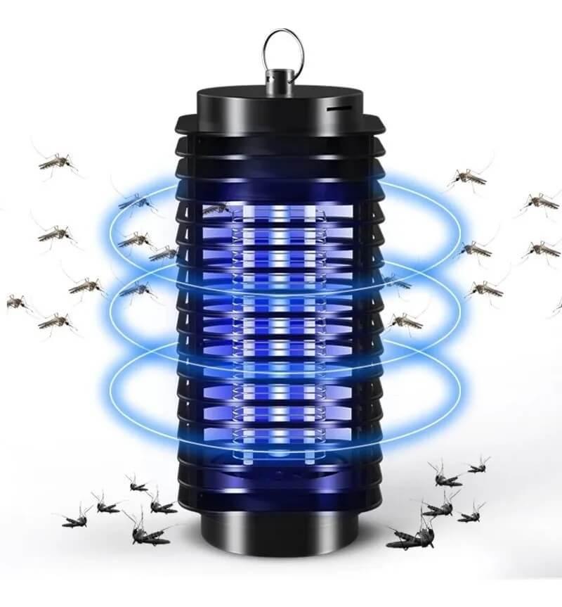 Armadilha Mata Mosquito Pega Inseto Led Luz Choque Elétrico Bivolt