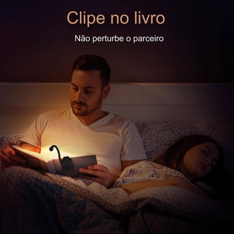 Luminária de Leitura com Brilho Ajustável